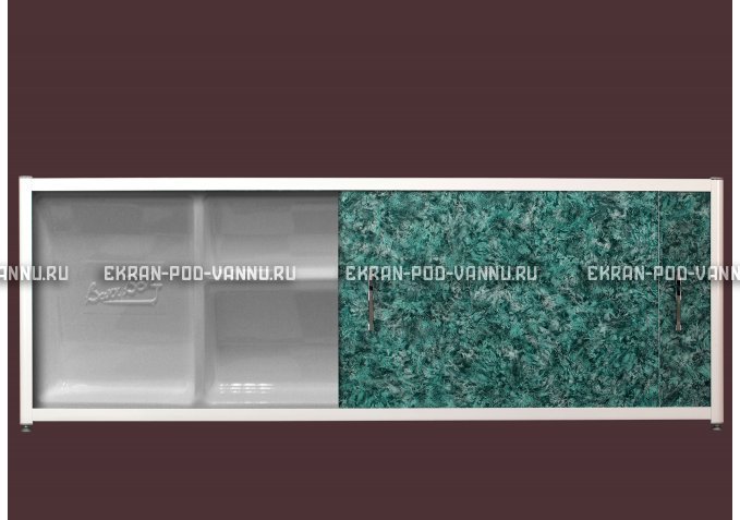 Экран с полкой - Малахит – купить по цене 6280 руб. в интернет-магазине в городе Магнитогорск картинка 1