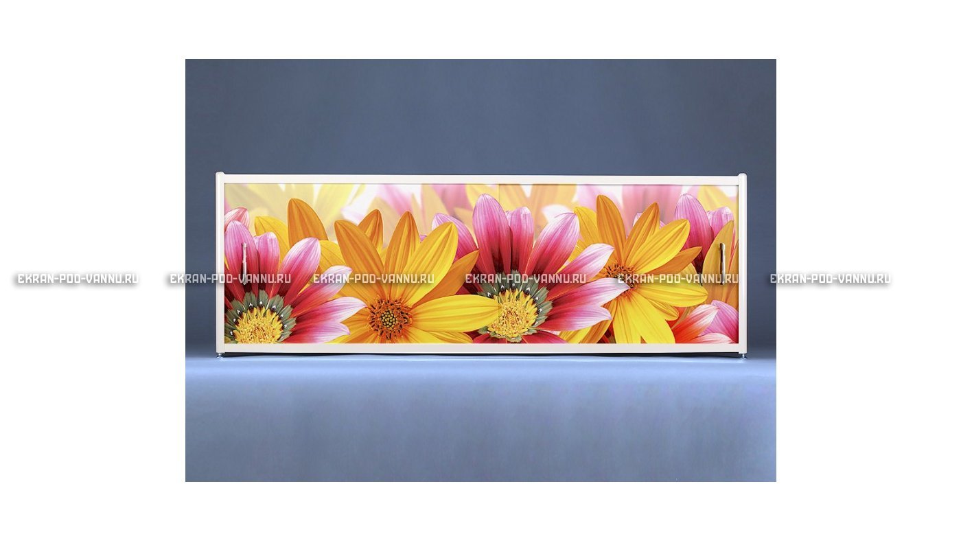 Раздвижной ФОТО экран - Flowers – купить по цене 8500 руб. в интернет-магазине в городе Магнитогорск картинка 6