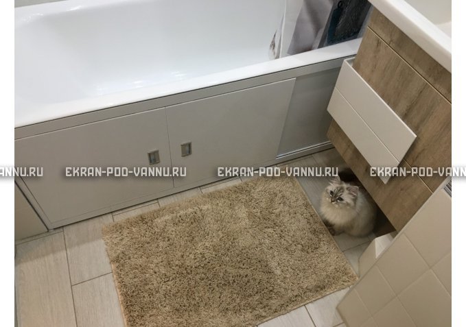 Экран из МДФ EMMY Монро 130 в алюминиевой раме – купить по цене 6750 руб. в интернет-магазине в городе Магнитогорск картинка 2