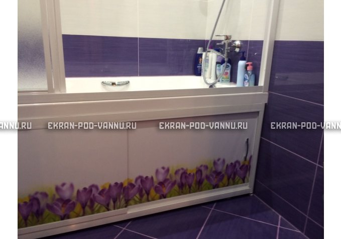 Экран на роликах EUROPLEX  Ирисы – купить по цене 12400 руб. в интернет-магазине в городе Магнитогорск картинка 3