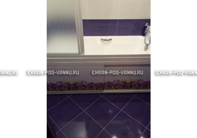 Экран на роликах EUROPLEX  Ирисы – купить по цене 12400 руб. в интернет-магазине в городе Магнитогорск картинка 4