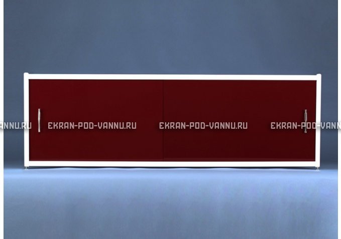 Раздвижной экран EUROPLEX Комфорт бордовый – купить по цене 7150 руб. в интернет-магазине в городе Магнитогорск картинка 1