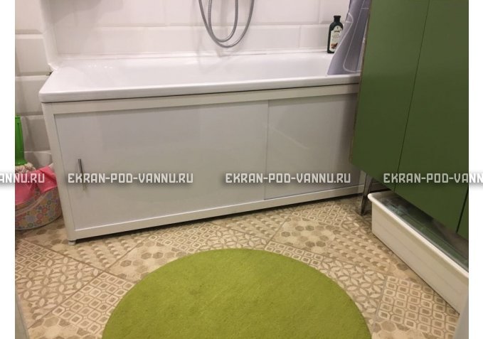 Раздвижной экран EUROPLEX Комфорт белый – купить по цене 6400 руб. в интернет-магазине в городе Магнитогорск картинка 1