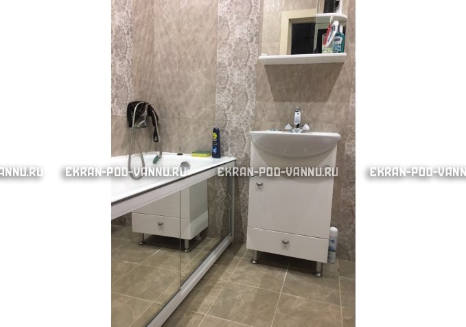 Раздвижной экран EUROPLEX Роликс Зеркальный – купить по цене 9700 руб. в интернет-магазине в городе Магнитогорск картинка 5