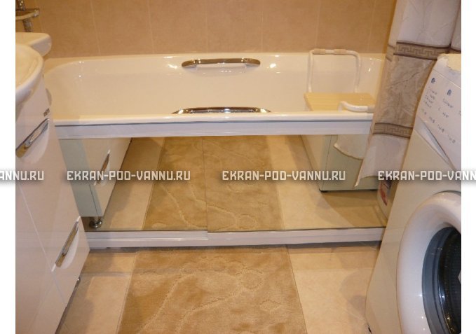 Раздвижной экран EUROPLEX Роликс Зеркальный – купить по цене 9700 руб. в интернет-магазине в городе Магнитогорск картинка 3