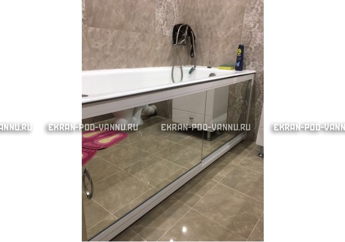 Раздвижной экран EUROPLEX Роликс Зеркальный – купить по цене 9700 руб. в интернет-магазине в городе Магнитогорск картинка 9