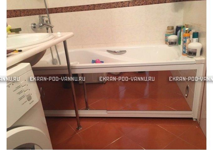 Раздвижной экран EUROPLEX Роликс Зеркальный – купить по цене 9700 руб. в интернет-магазине в городе Магнитогорск картинка 10
