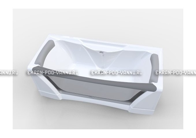 Прозрачная ванна 1MarKa Dolce Vita 180x80 – купить по цене 43200 руб. в интернет-магазине в городе Магнитогорск картинка 2