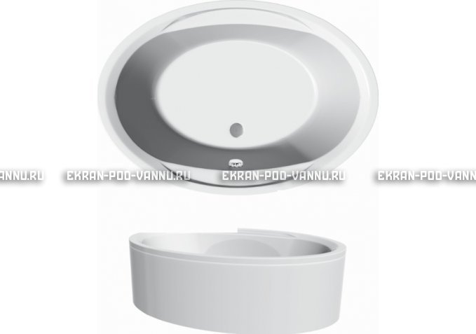Акриловая ванна Vayer Opal 180x120 – купить по цене 33850 руб. в интернет-магазине в городе Магнитогорск картинка 3