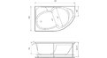 Акриловая ванна Relisan Sofi 170x105 – купить по цене 23480 руб. в интернет-магазине в городе Магнитогорск картинка 17