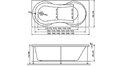 Акриловая ванна Relisan Lada 160x70 – купить по цене 14600 руб. в интернет-магазине в городе Магнитогорск картинка 13
