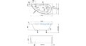 Акриловая ванна 1MarKa Piccolo 150х75 – купить по цене 11310 руб. в интернет-магазине в городе Магнитогорск картинка 25