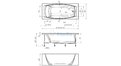 Отрезная ванна 1MarKa Pragmatika 173-155х75 см  – купить по цене 15450 руб. в интернет-магазине в городе Магнитогорск картинка 25