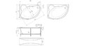 Акриловая ванна 1MarKa Catania 160x100 – купить по цене 17650 руб. в интернет-магазине в городе Магнитогорск картинка 13