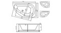 Акриловая ванна Vayer Ismena 160x105 – купить по цене 28350 руб. в интернет-магазине в городе Магнитогорск картинка 21